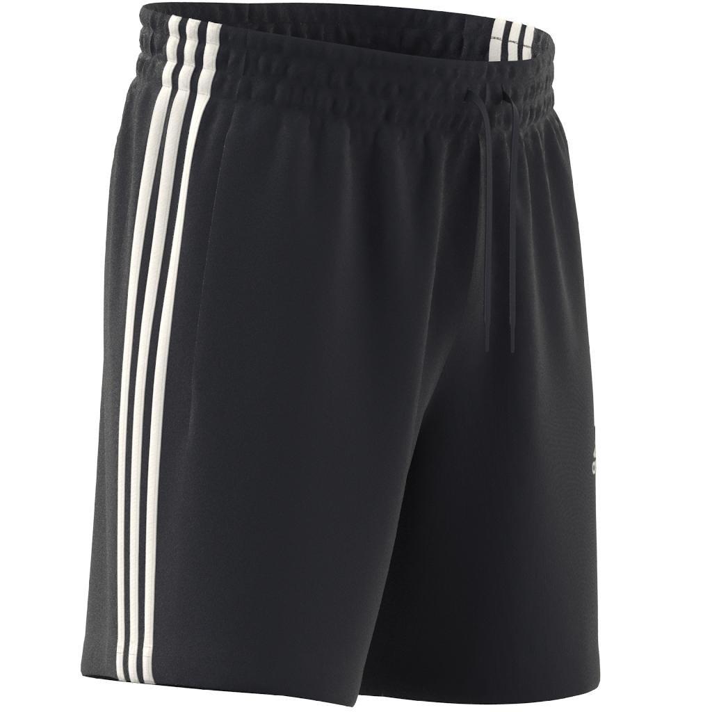 adidas - Men French Terry 3-Stripes Shorts, Navy