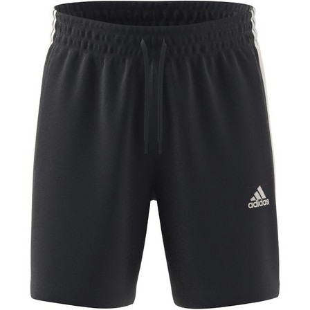 Men French Terry 3-Stripes Shorts, Navy, A701_ONE, large image number 9