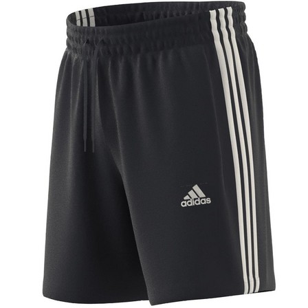 Men French Terry 3-Stripes Shorts, Navy, A701_ONE, large image number 12