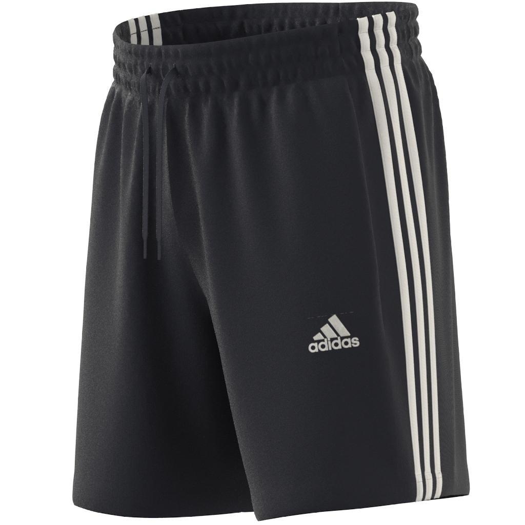adidas - Men French Terry 3-Stripes Shorts, Navy