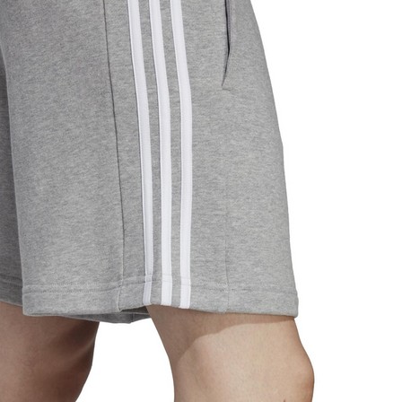 Men Essentials French Terry 3-Stripes Shorts, Grey, A701_ONE, large image number 5
