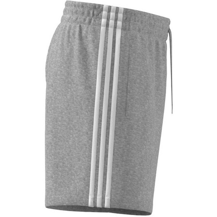 Men Essentials French Terry 3-Stripes Shorts, Grey, A701_ONE, large image number 9