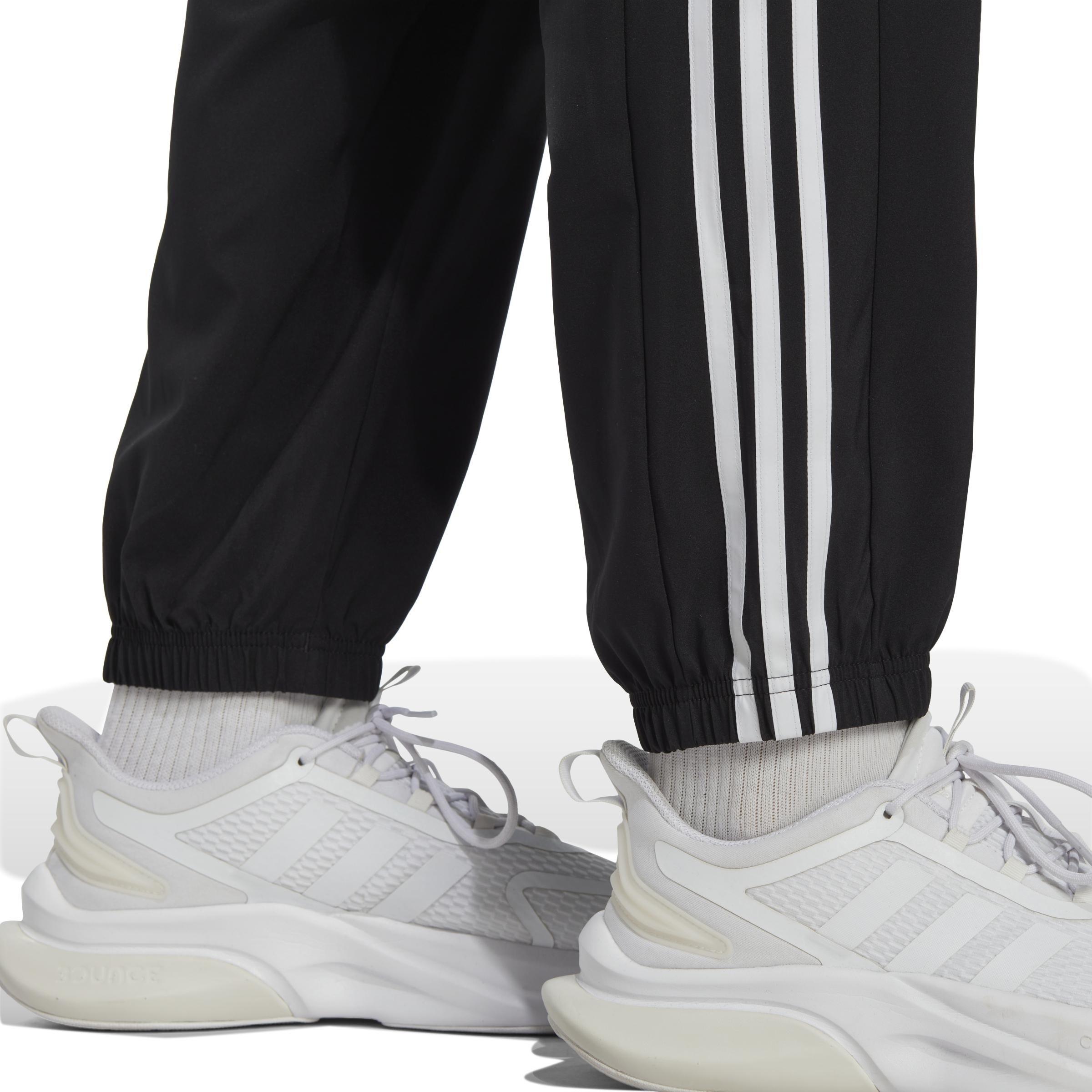 adidas - Men Aeroready Essentials 3-Stripes Tracksuit Bottoms, Black