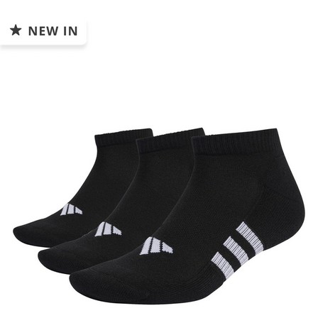 adidas - Unisex Performance Cushioned Low Socks 3 Pairs, Black