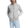 Men Essentials French Terry 3-Stripes Full-Zip Hoodie, Grey, A701_ONE, thumbnail image number 0