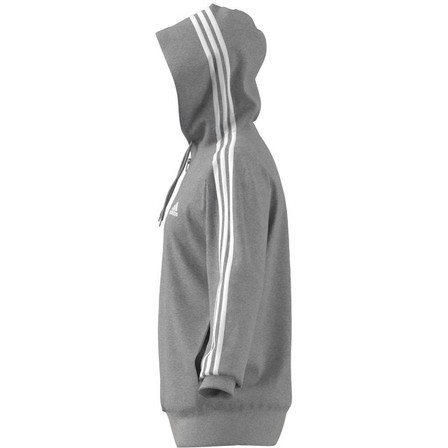 Men Essentials French Terry 3-Stripes Full-Zip Hoodie, Grey, A701_ONE, large image number 13