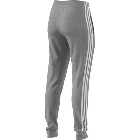 Women Essentials 3-Stripes French Terry Cuffed Joggers, Grey, A701_ONE, large image number 5