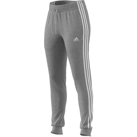 Women Essentials 3-Stripes French Terry Cuffed Joggers, Grey, A701_ONE, large image number 11