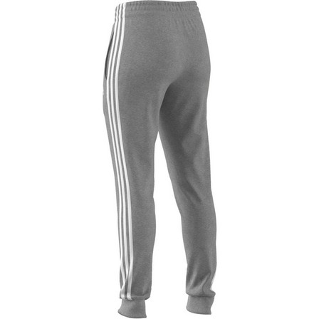 Women Essentials 3-Stripes French Terry Cuffed Joggers, Grey, A701_ONE, large image number 14