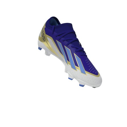 Unisex X Crazyfast Messi League Firm Ground Boots, Blue, A701_ONE, large image number 12