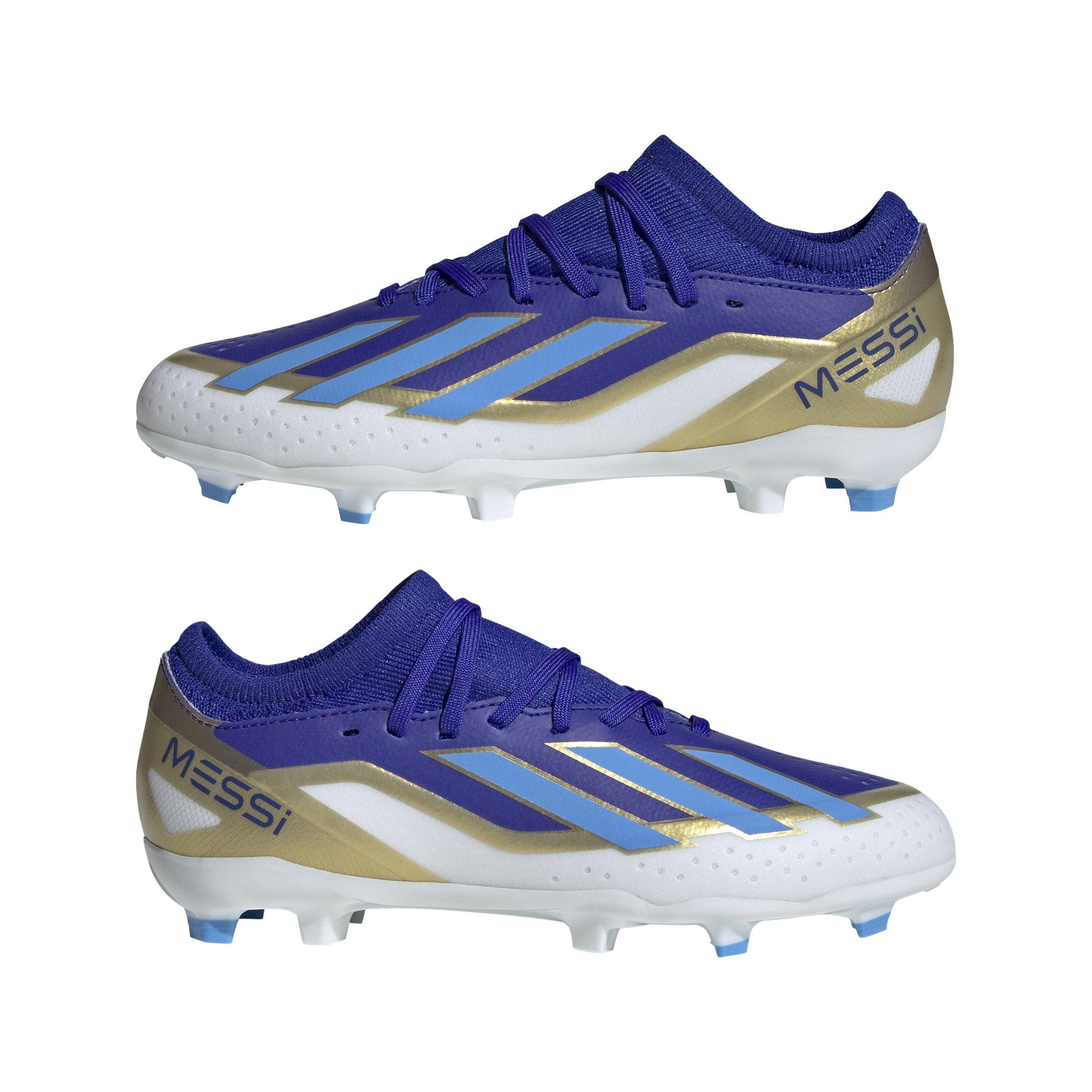 adidas - Unisex X Crazyfast Messi League Turf Boots, Blue