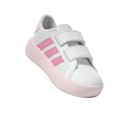 Kids Unisex Grand Court 2.0 Shoes Kids, White, A701_ONE, large image number 5
