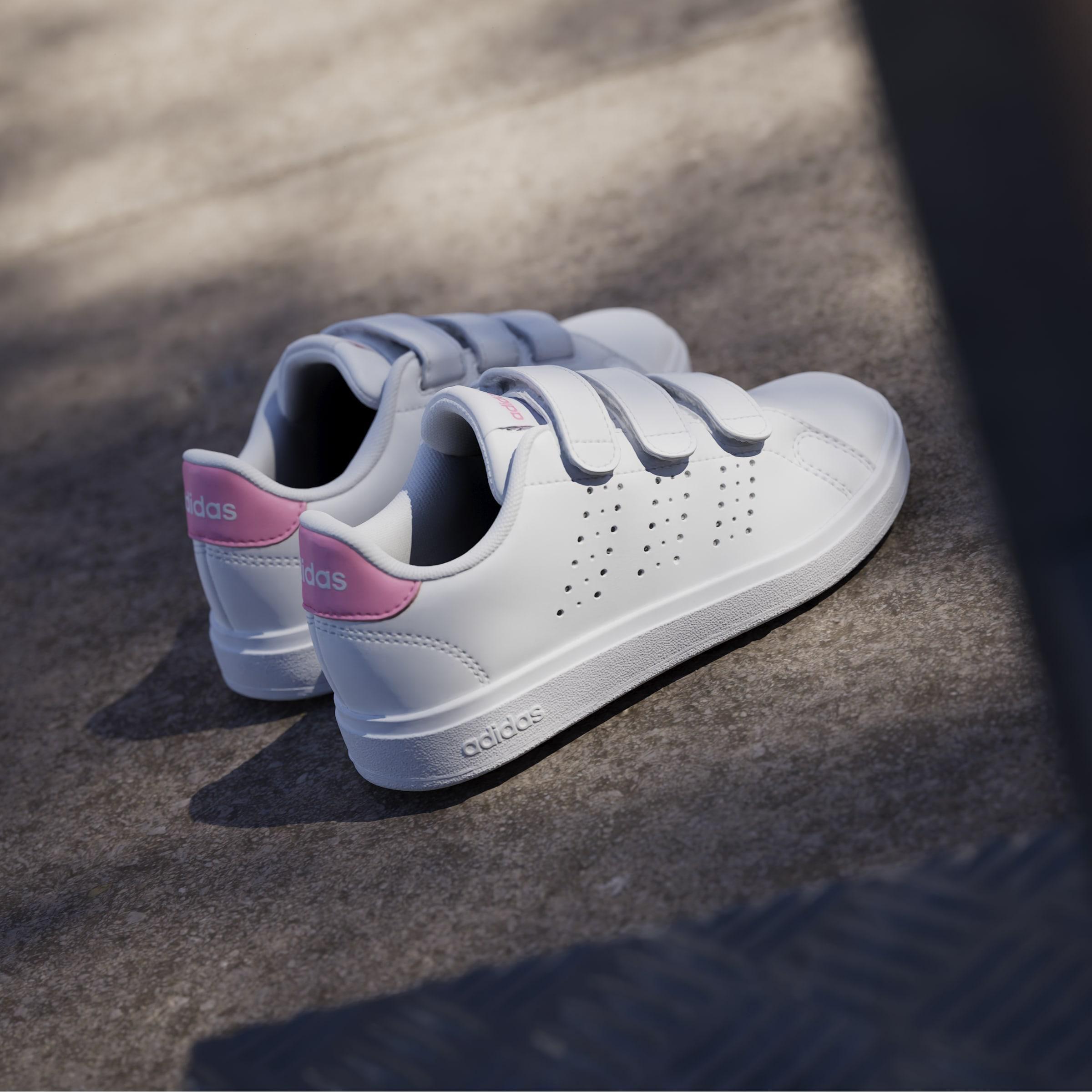 Unisex Kids Advantage Base 2.0 Shoes, White, , large image number 12
