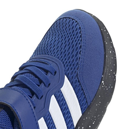 Kids Unisex Nebzed Elastic Lace Top Strap Shoes, Blue, A701_ONE, large image number 3