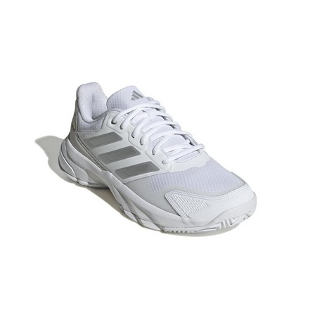Women Courtjam Control 3 Tennis Shoes, White, A701_ONE, large image number 1