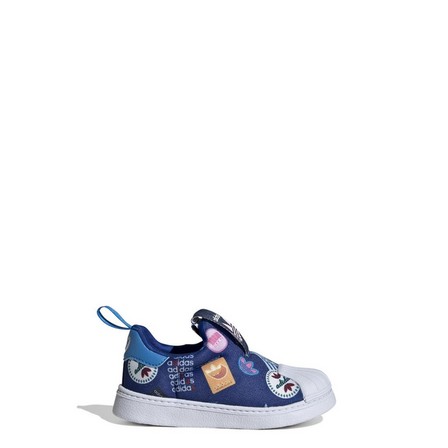Kids Unisex Superstar 360 Shoes, Blue, A701_ONE, large image number 0