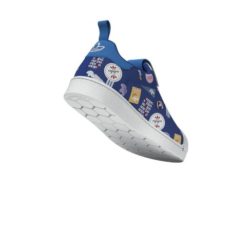 Kids Unisex Superstar 360 Shoes, Blue, A701_ONE, large image number 4