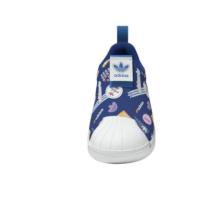 Kids Unisex Superstar 360 Shoes, Blue, A701_ONE, large image number 12