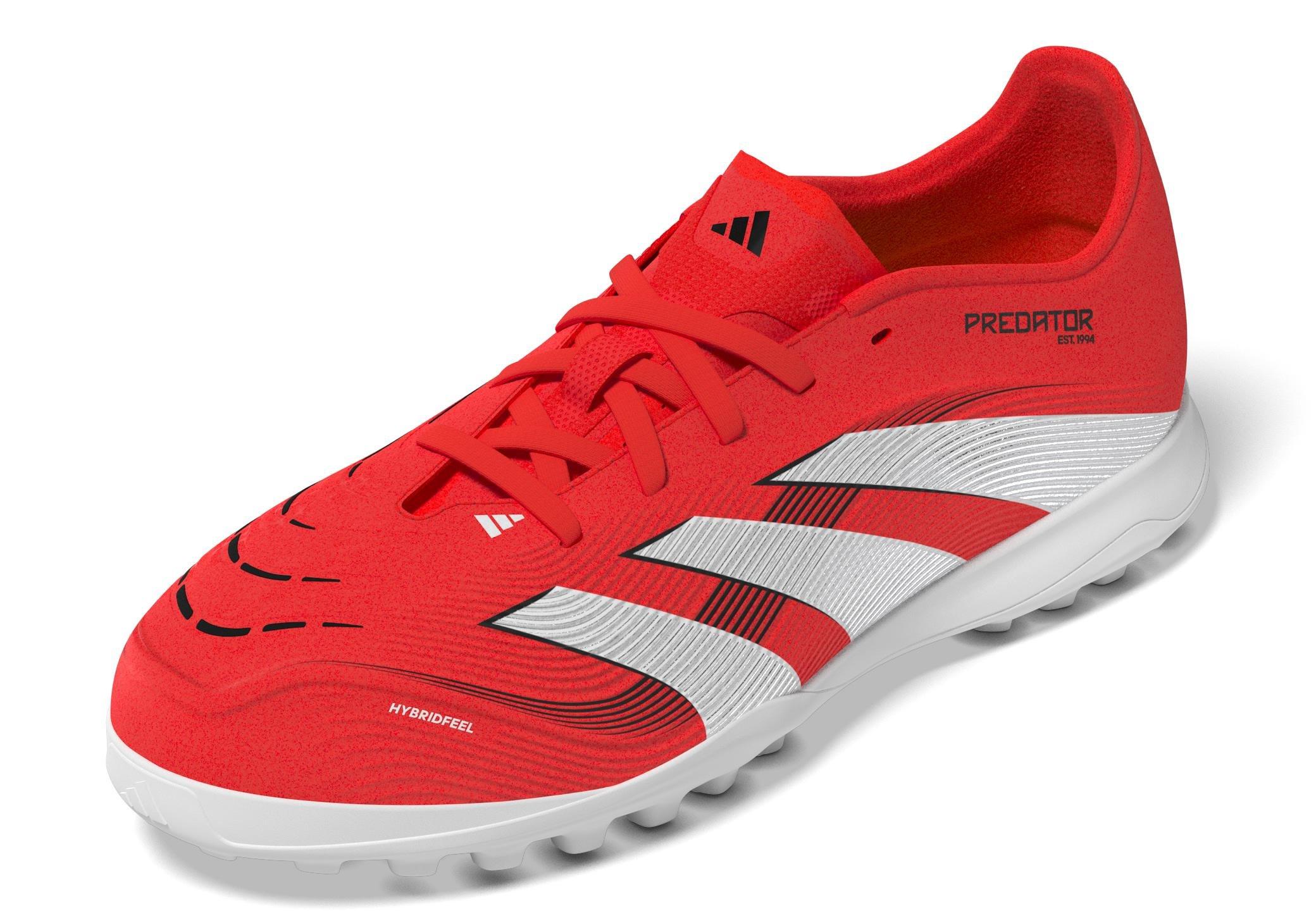 Unisex Kids Predator League Turf Boots, Red, , large image number 13