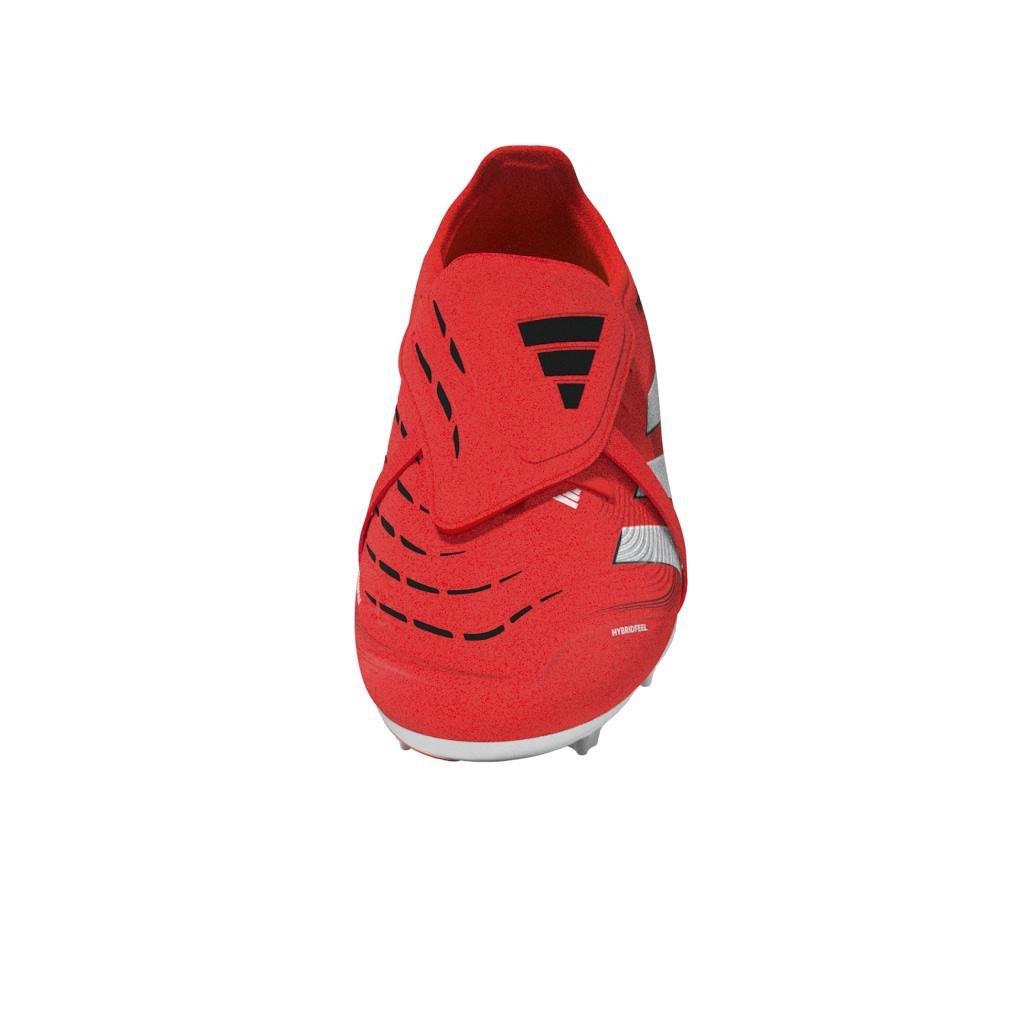 Unisex Predator League Fold-Over Tongue Firm Ground Boots Kids, Red, A701_ONE, large image number 9