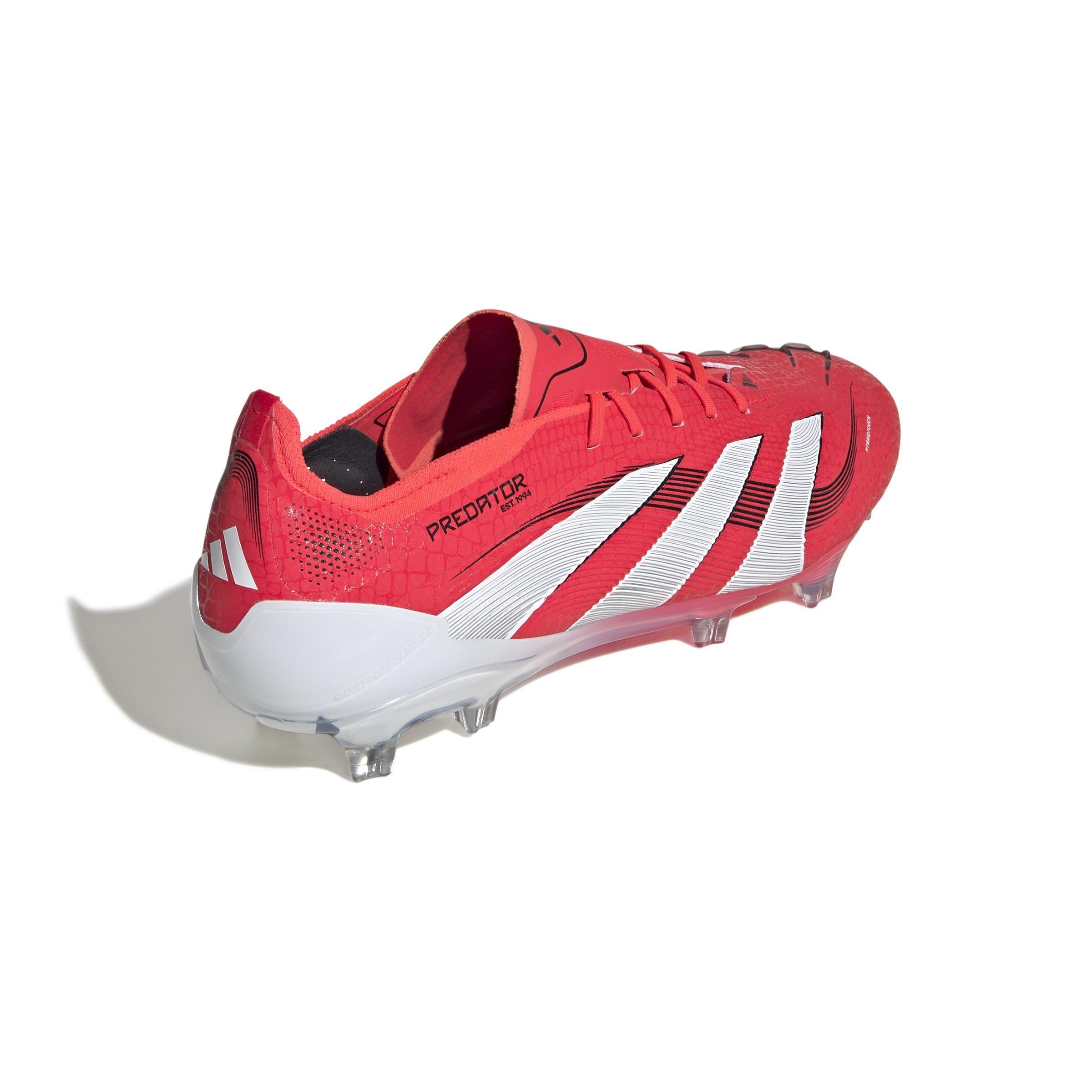 Unisex Predator Elite Firm Ground Boots, Red, , large image number 3