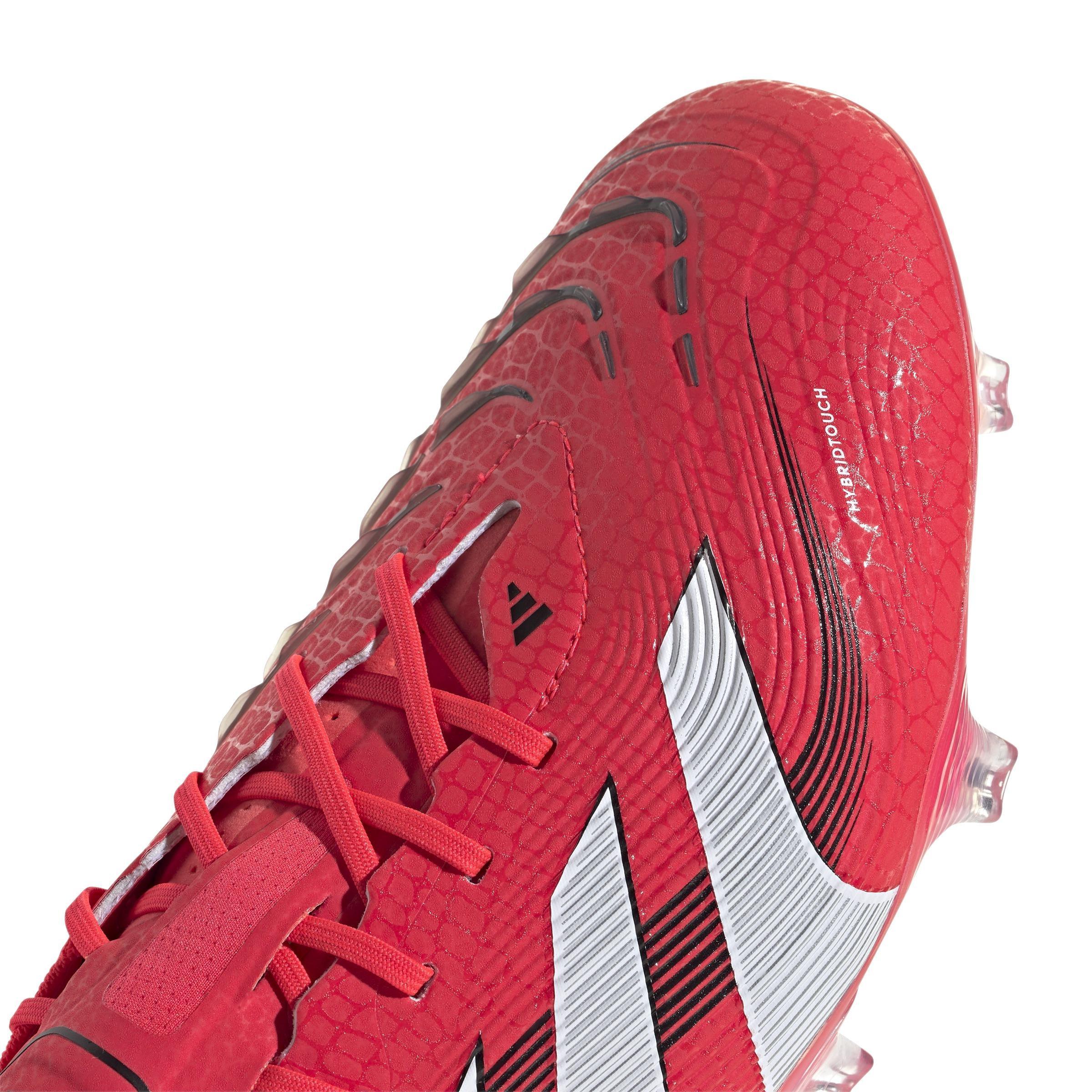 Unisex Predator Elite Firm Ground Boots, Red, , large image number 4