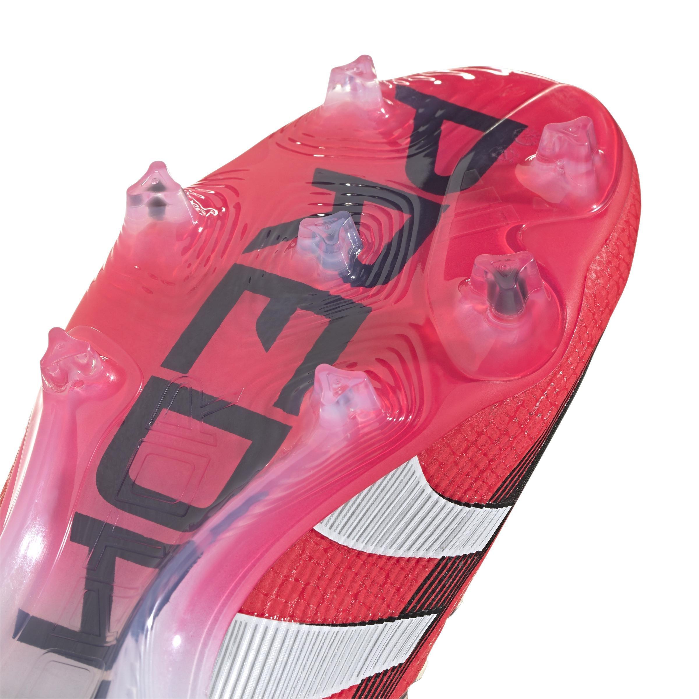 Unisex Predator Elite Firm Ground Boots, Red, , large image number 5