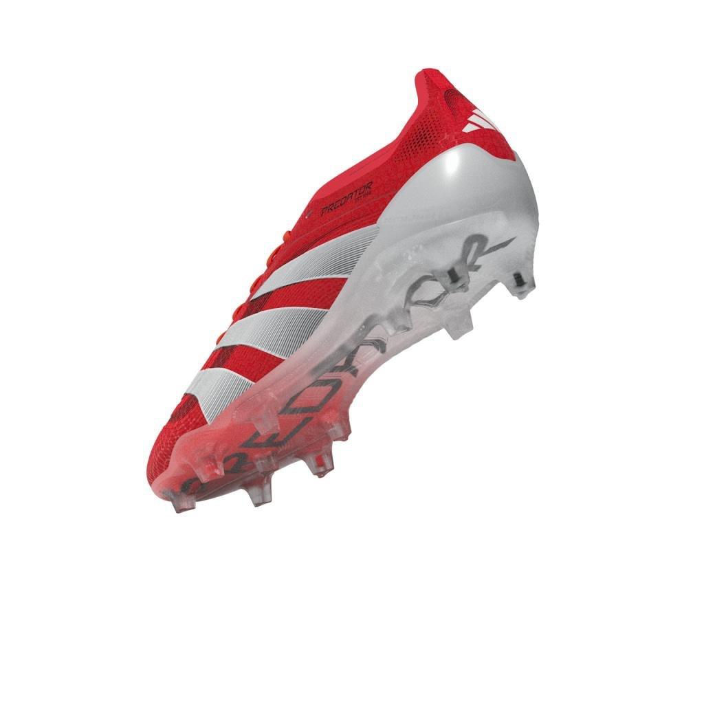 Unisex Predator Elite Firm Ground Boots, Red, , large image number 7
