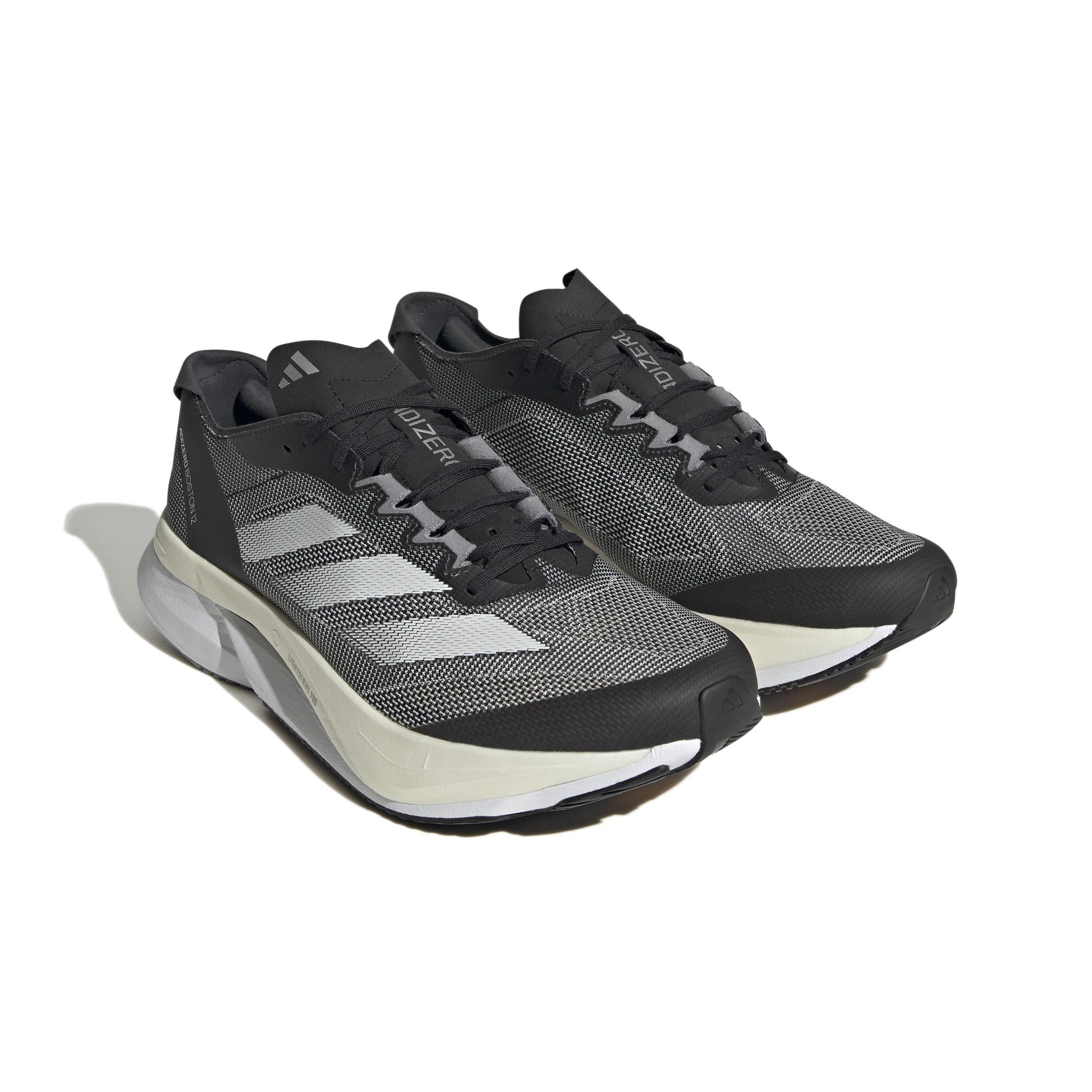 Men Adizero Boston 12 Shoes, Black, A701_ONE, large image number 2