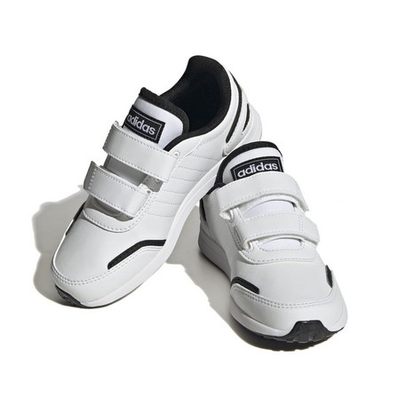 Unisex Kids Running Straped Shoes, White, A701_ONE, large image number 1