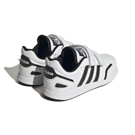 Unisex Kids Running Straped Shoes, White, A701_ONE, large image number 2