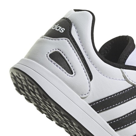 Unisex Kids Running Straped Shoes, White, A701_ONE, large image number 3