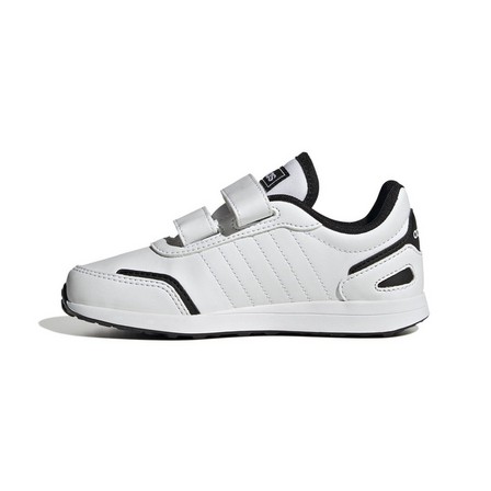Unisex Kids Running Straped Shoes, White, A701_ONE, large image number 6