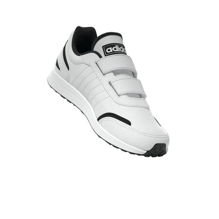 Unisex Kids Running Straped Shoes, White, A701_ONE, large image number 11