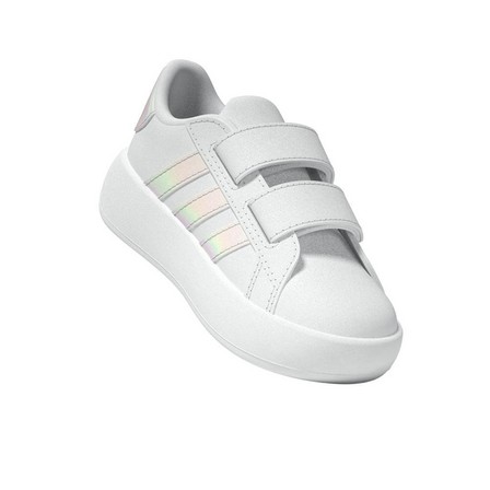 Kids Unisex Grand Court 2.0 Shoes, White, A701_ONE, large image number 5