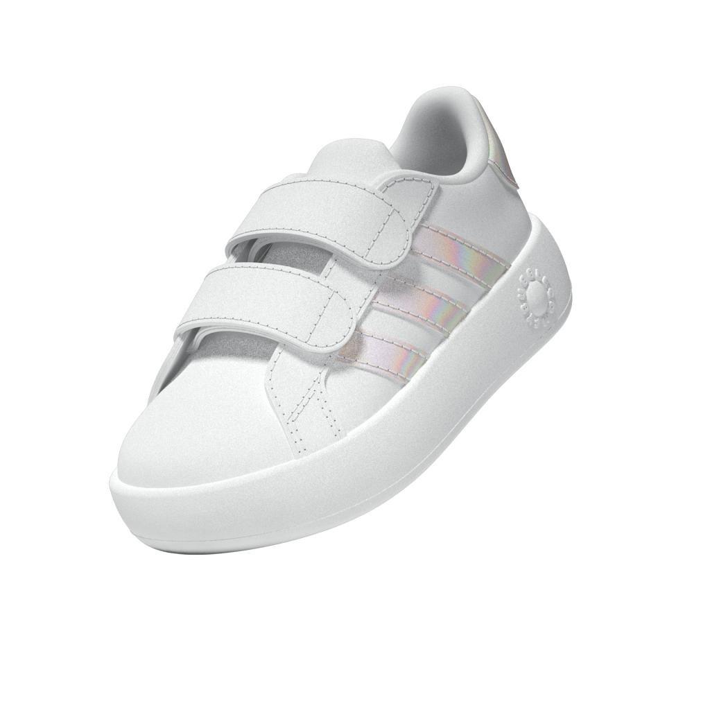 Unisex Kids Grand Court 2.0 Shoes, White, , large image number 8