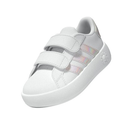 Kids Unisex Grand Court 2.0 Shoes, White, A701_ONE, large image number 8