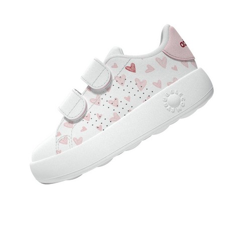 Kids Unisex Advantage Shoes, White, A701_ONE, large image number 4