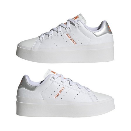 Female Stan Smith Bonega Shoes, White, A701_ONE, large image number 8