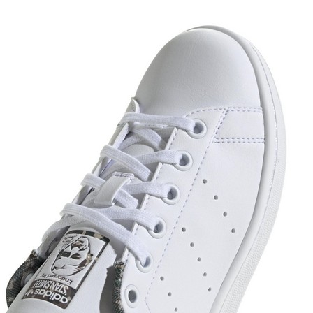 Unisex Kids Stan Smith Shoes, White, A701_ONE, large image number 3