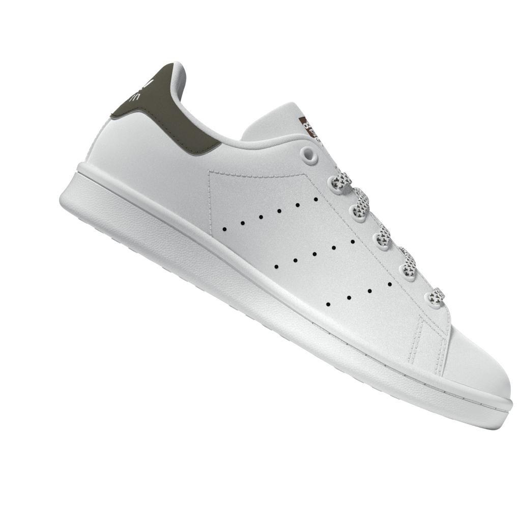 Kids Unisex Stan Smith Shoes, White, A701_ONE, large image number 10