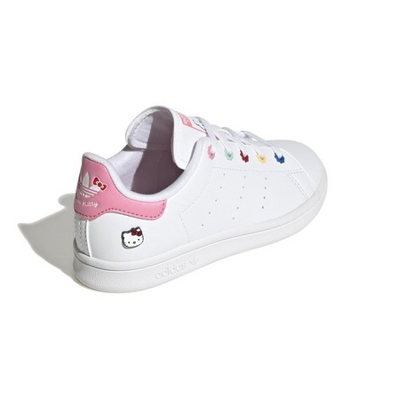 Unisex Kids Hello Kitty Stan Smith Shoes, White, A701_ONE, large image number 1