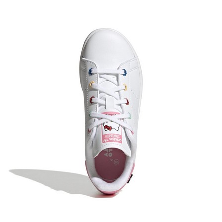 Unisex Kids Hello Kitty Stan Smith Shoes, White, A701_ONE, large image number 17