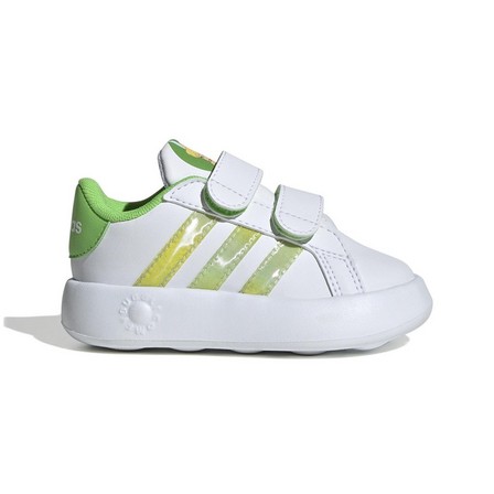 Kids Unisex Grand Court 2.0 Tink Tennis Sportswear Shoes, White, A701_ONE, large image number 0