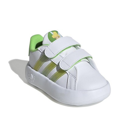 Kids Unisex Grand Court 2.0 Tink Tennis Sportswear Shoes, White, A701_ONE, large image number 1