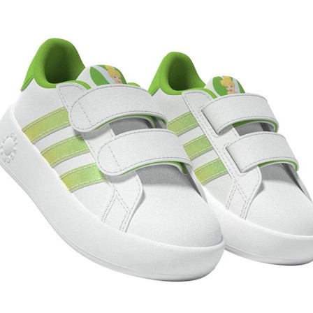 Kids Unisex Grand Court 2.0 Tink Tennis Sportswear Shoes, White, A701_ONE, large image number 8