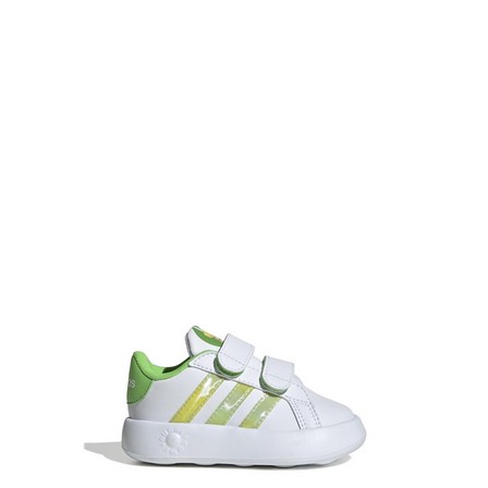 Kids Unisex Grand Court 2.0 Tink Tennis Sportswear Shoes, White, A701_ONE, large image number 10