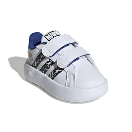 Kids Unisex Marvels Spider-Man Grand Court Shoes, White, A701_ONE, large image number 1