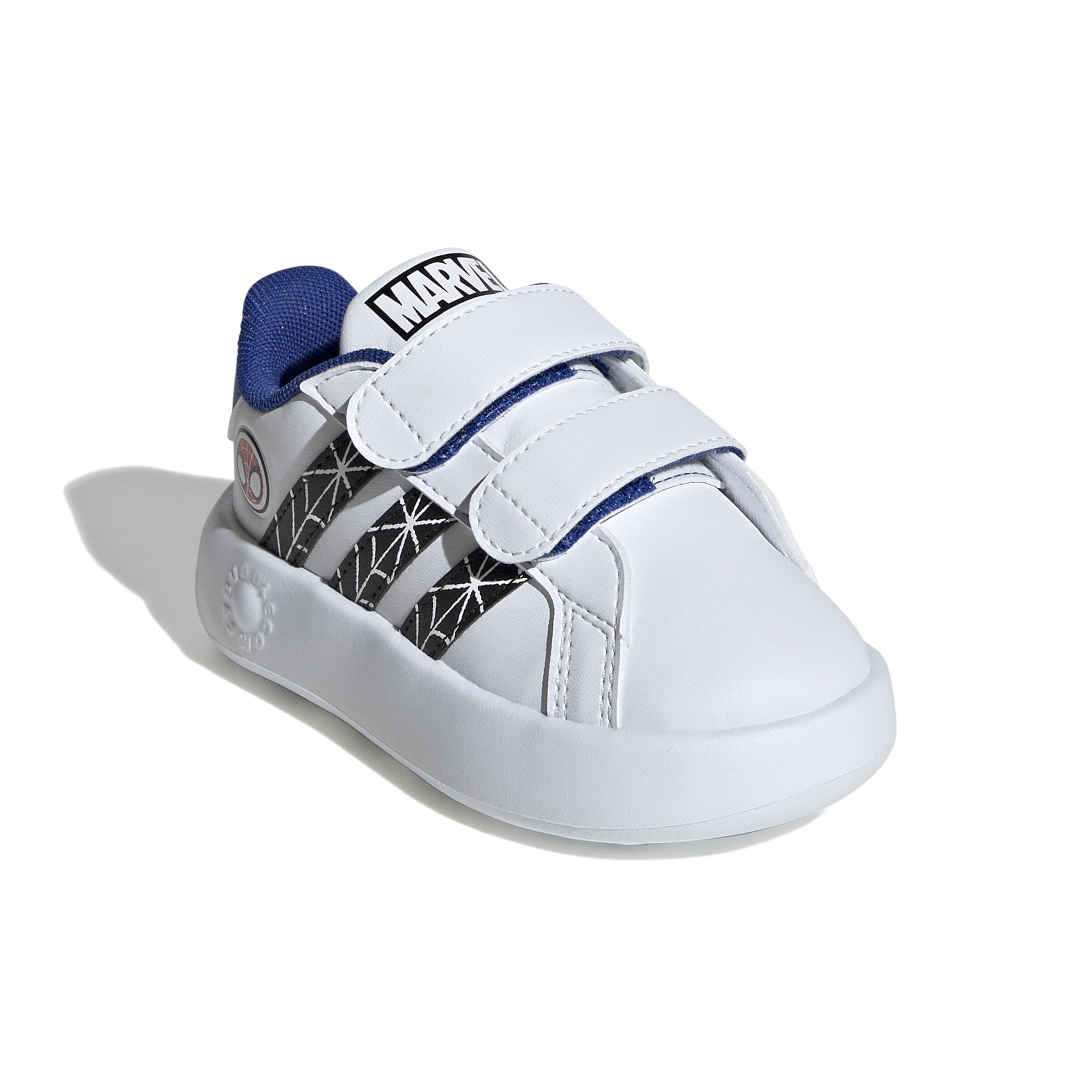 Kids Unisex Marvel Spider-Man Grand Court Shoes, White, A701_ONE, large image number 2