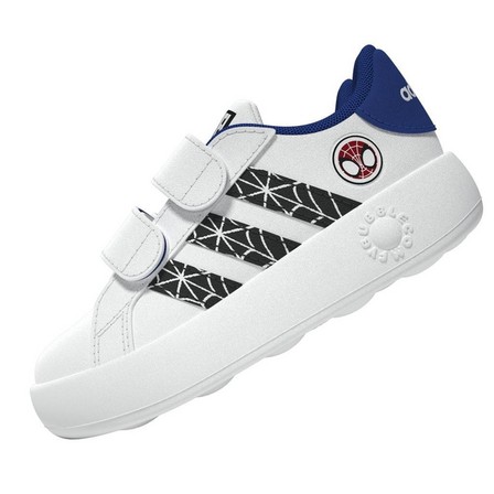 Kids Unisex Marvels Spider-Man Grand Court Shoes, White, A701_ONE, large image number 10